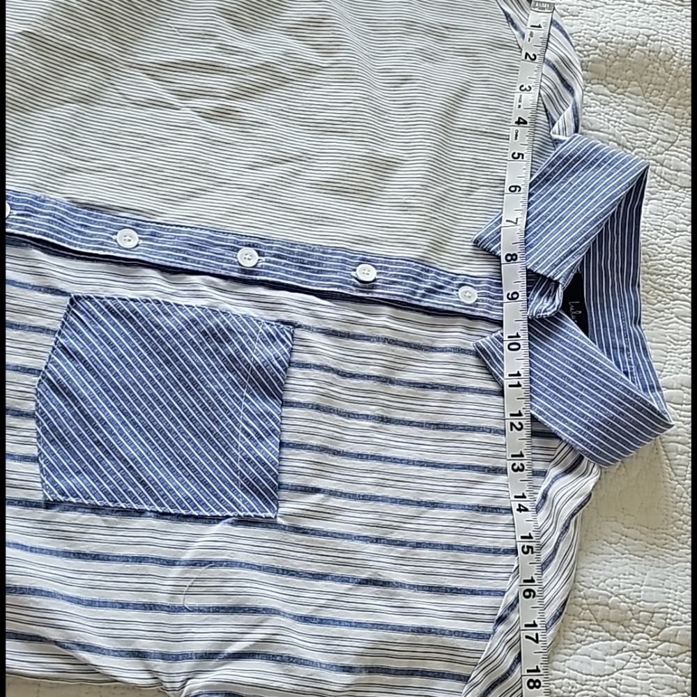 Lulu's Contrast Button-Down Longsleeves Shirt - image 7